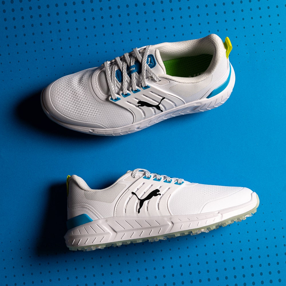 PUMA Golf Shoes - Ignite Elevate 2 Tour - White - Apple Spritz SS26