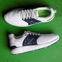PUMA Golf Shoes - Ignite Elevate 2 Tour - White - Navy SS25