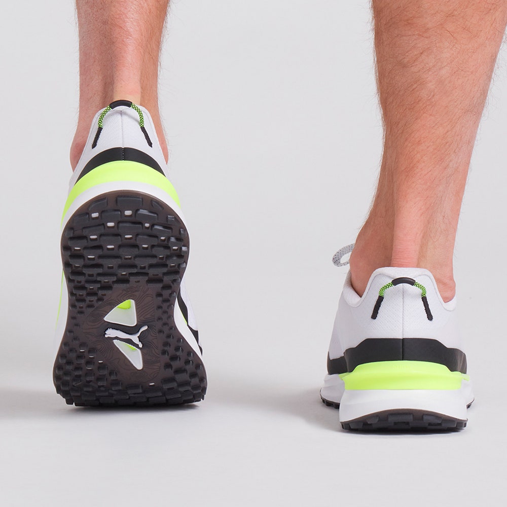 PUMA Golf Shoes - Ignite Elevate X - White - Safety Yellow 2025