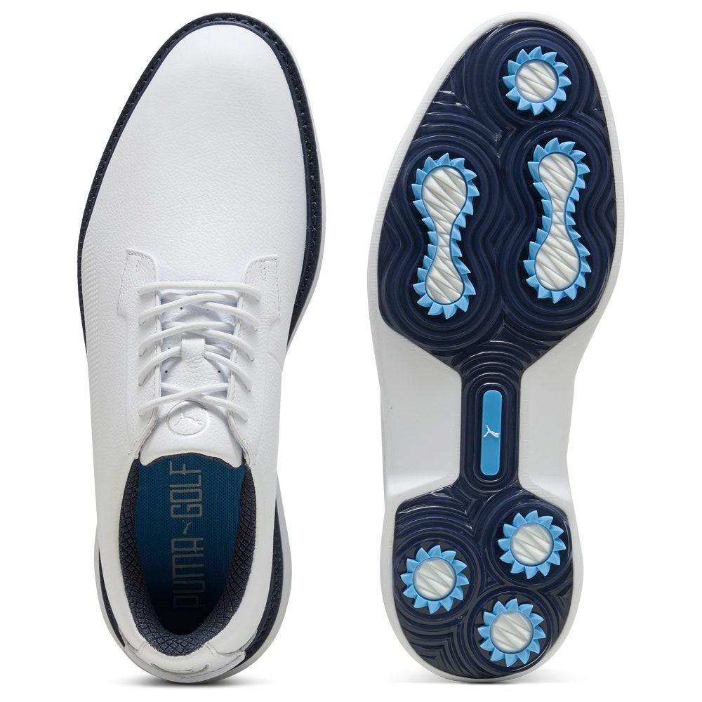 PUMA Golf Shoes - Puma Royale - White - Deep Navy SS25