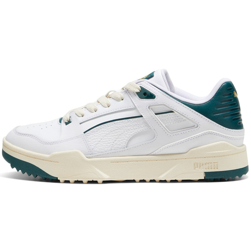 PUMA Golf Shoes - Slipstream G - White - Varsity Green SS25