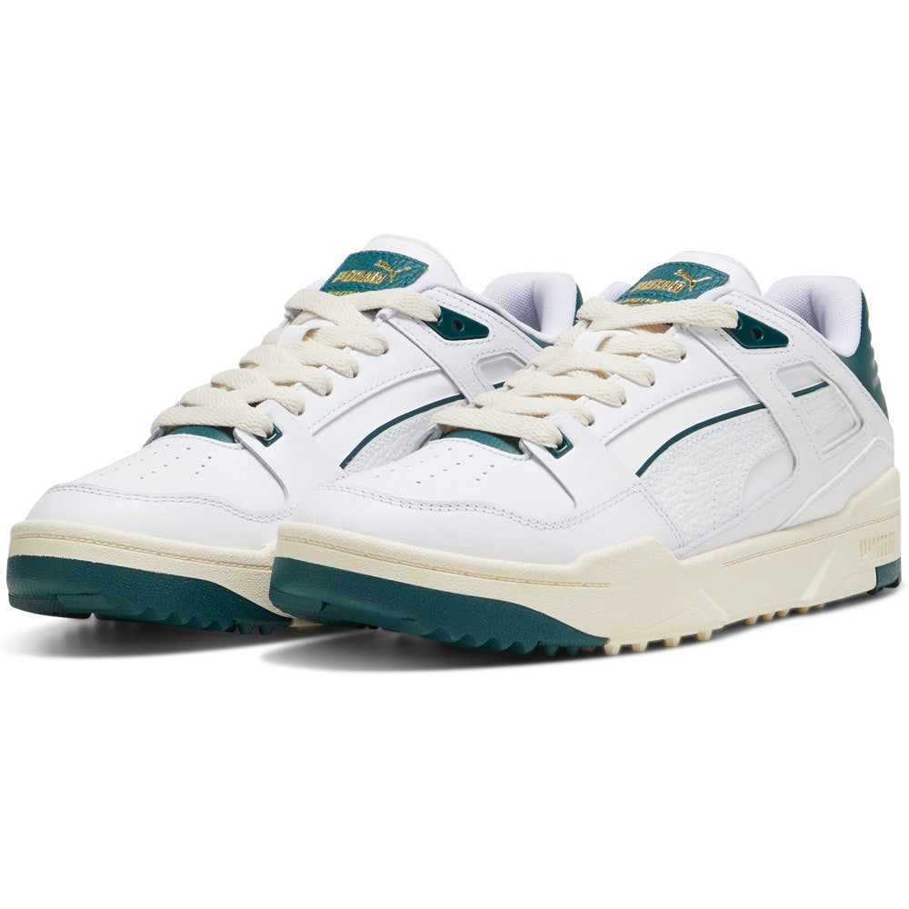 PUMA Golf Shoes - Slipstream G - White - Varsity Green SS25