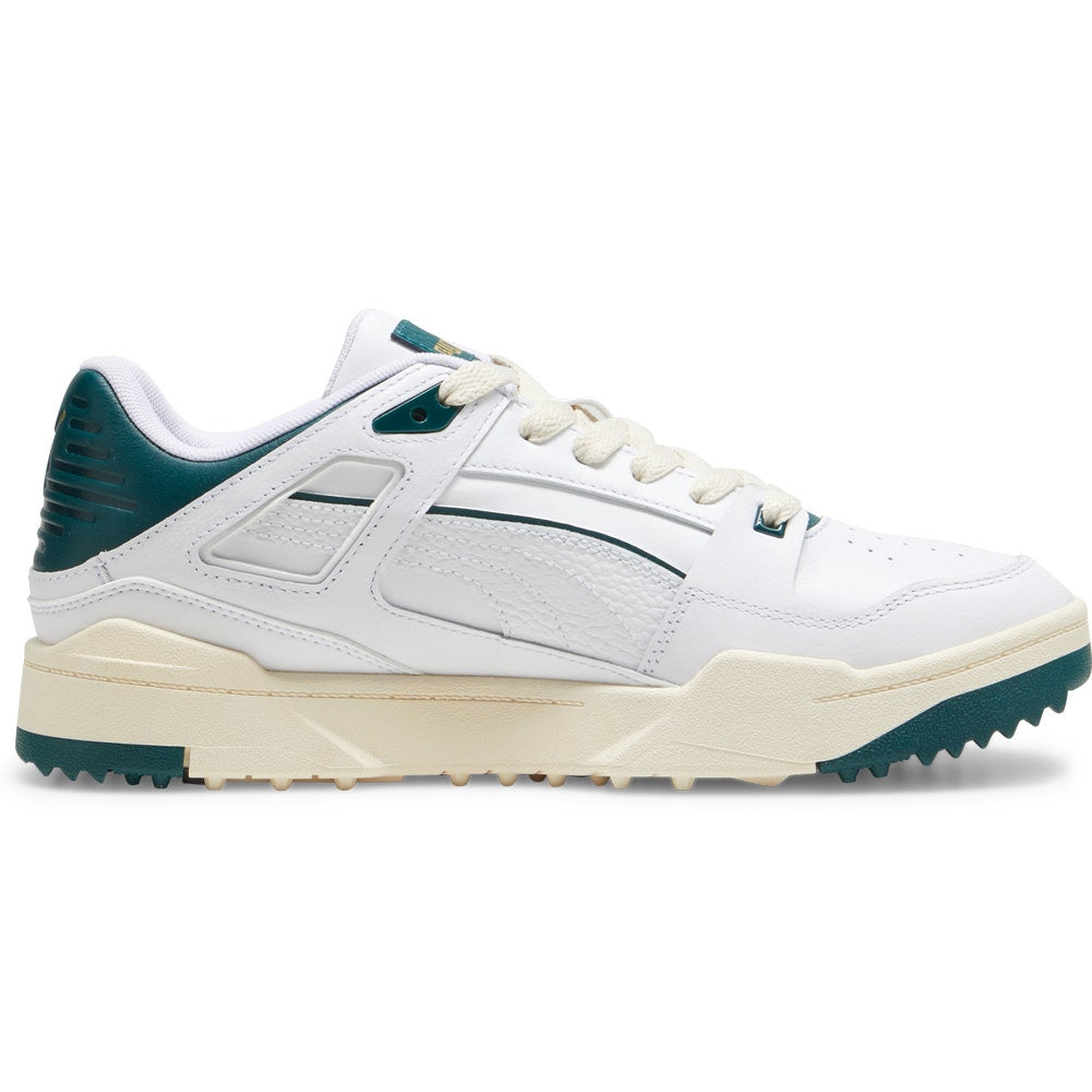 PUMA Golf Shoes - Slipstream G - White - Varsity Green SS25