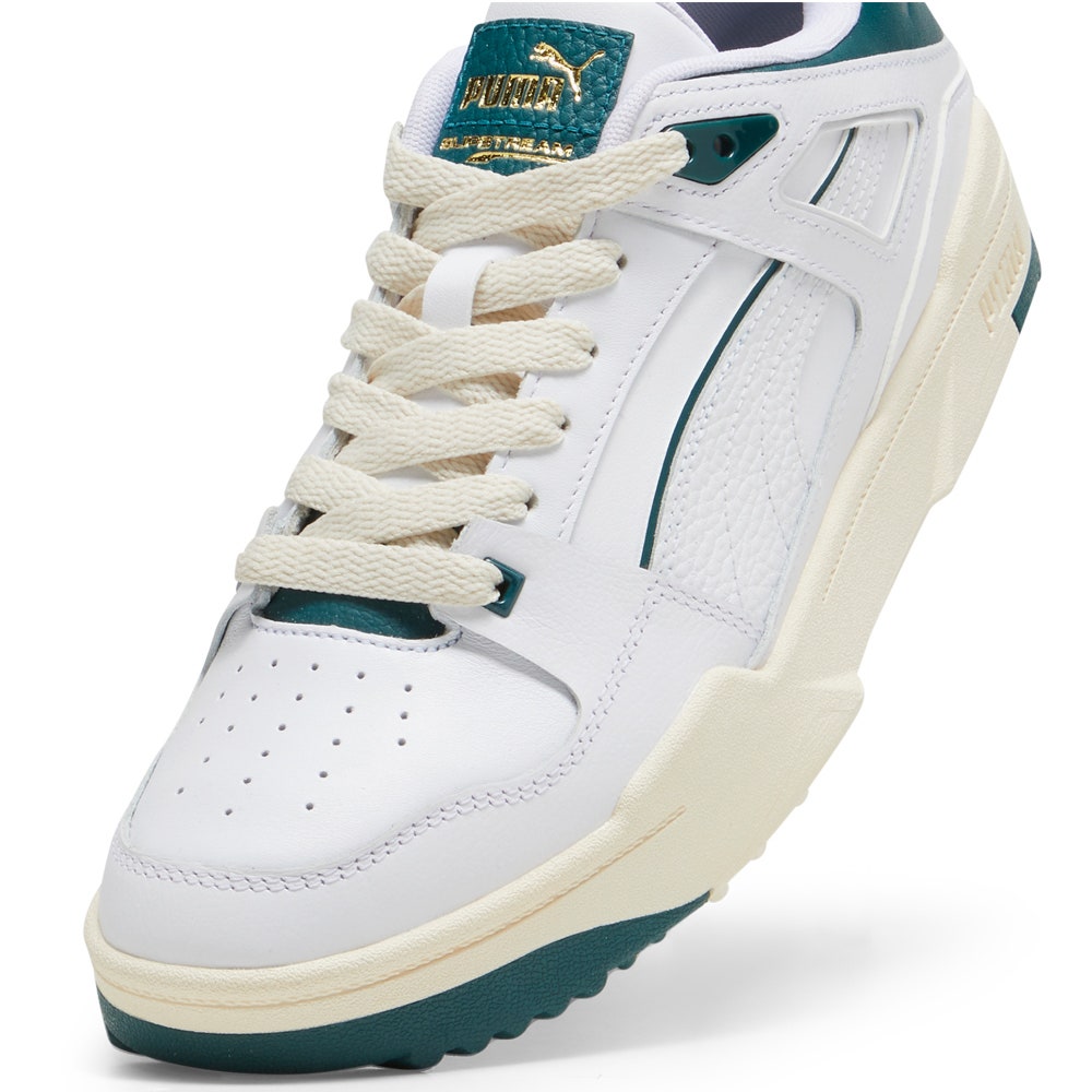 PUMA Golf Shoes - Slipstream G - White - Varsity Green SS25