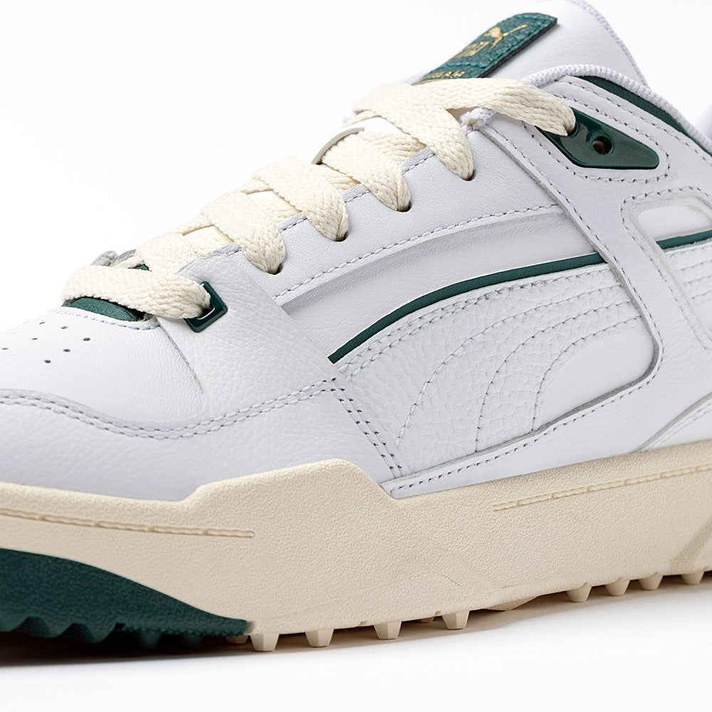 PUMA Golf Shoes - Slipstream G - White - Varsity Green SS25