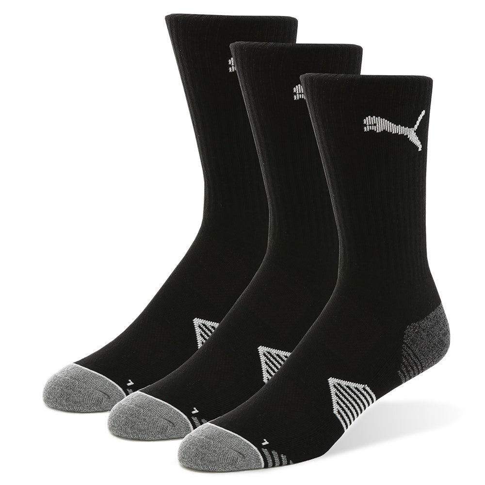 PUMA Golf Socks - Essential Crew - 3 Pack - Black SS26