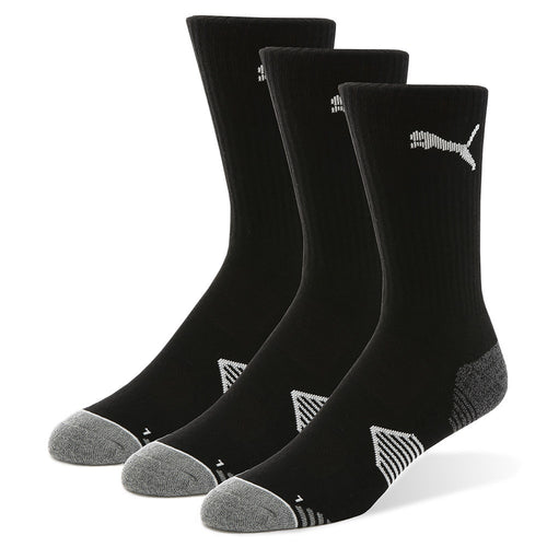 PUMA Golf Socks - Essential Crew - 3 Pack - Black SS26