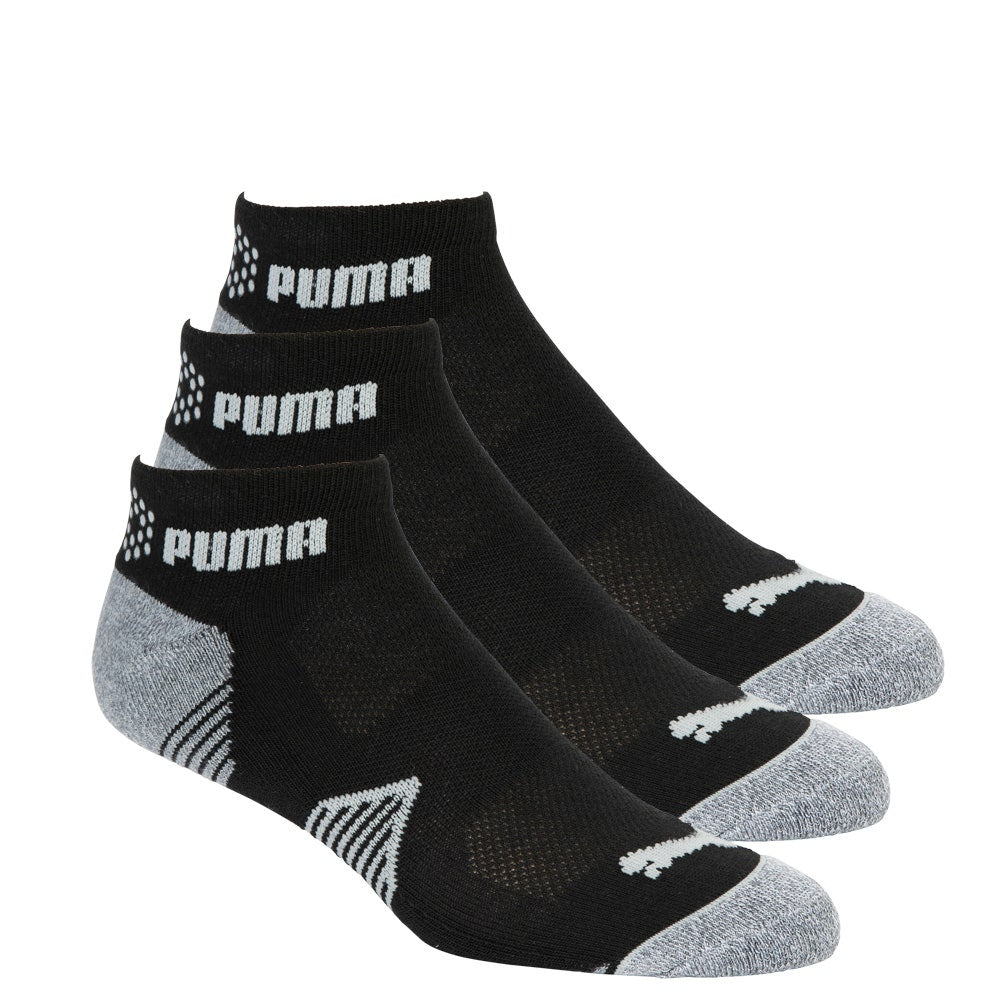 PUMA Golf Socks - Essential Quarter - 3 Pack - Black SS26