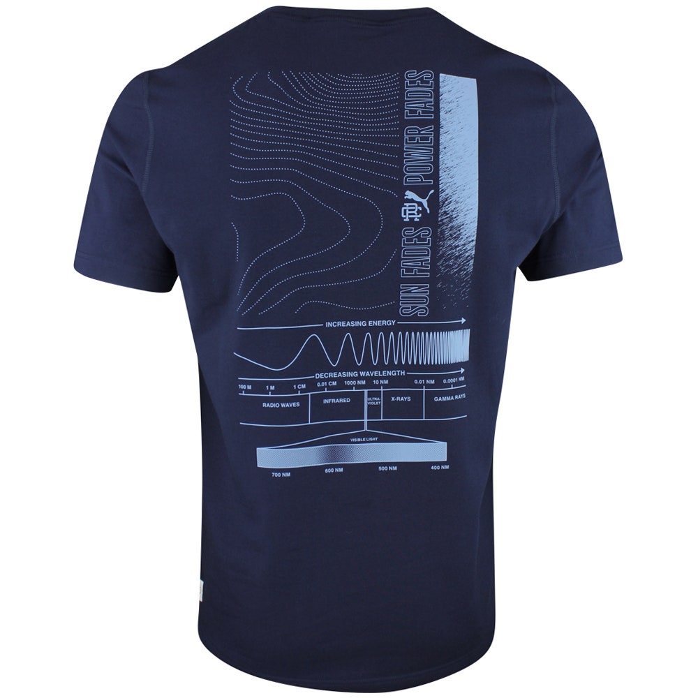 PUMA Golf T-Shirt - RC Sun Fades Tee - Deep Navy SS26