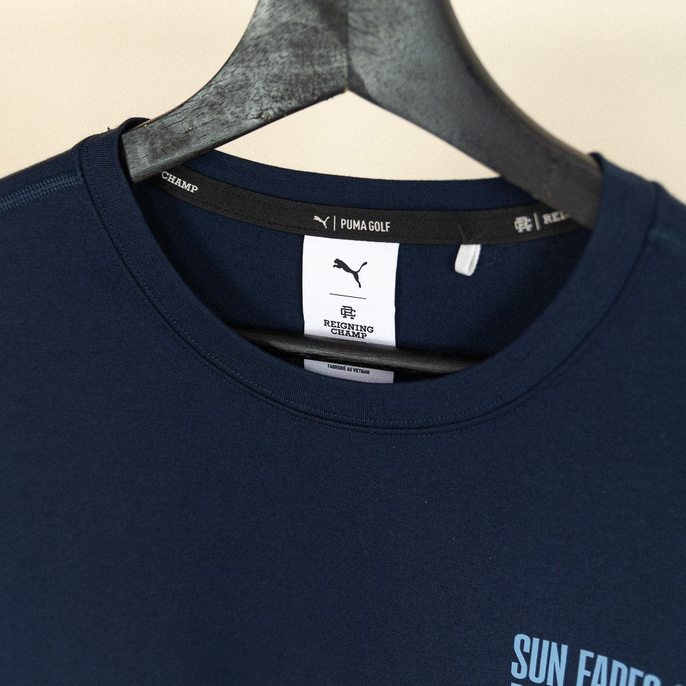 PUMA Golf T-Shirt - RC Sun Fades Tee - Deep Navy SS26