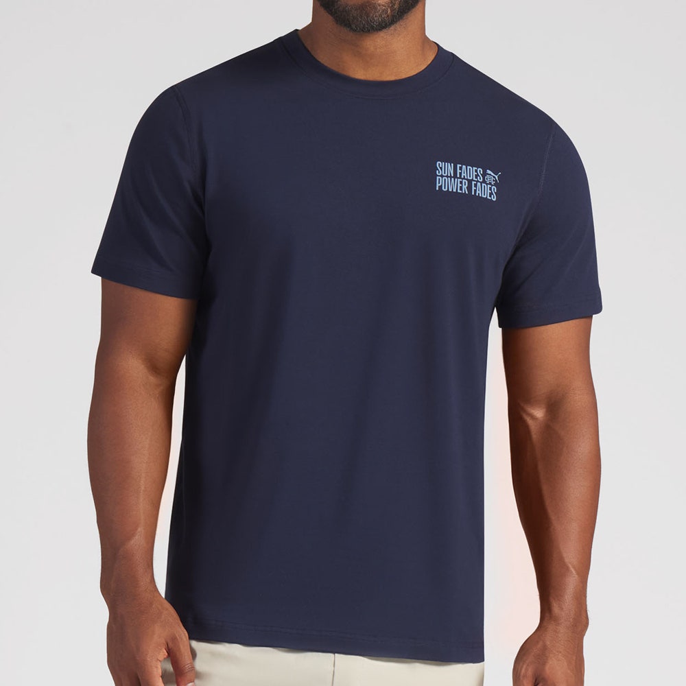 PUMA Golf T-Shirt - RC Sun Fades Tee - Deep Navy SS26