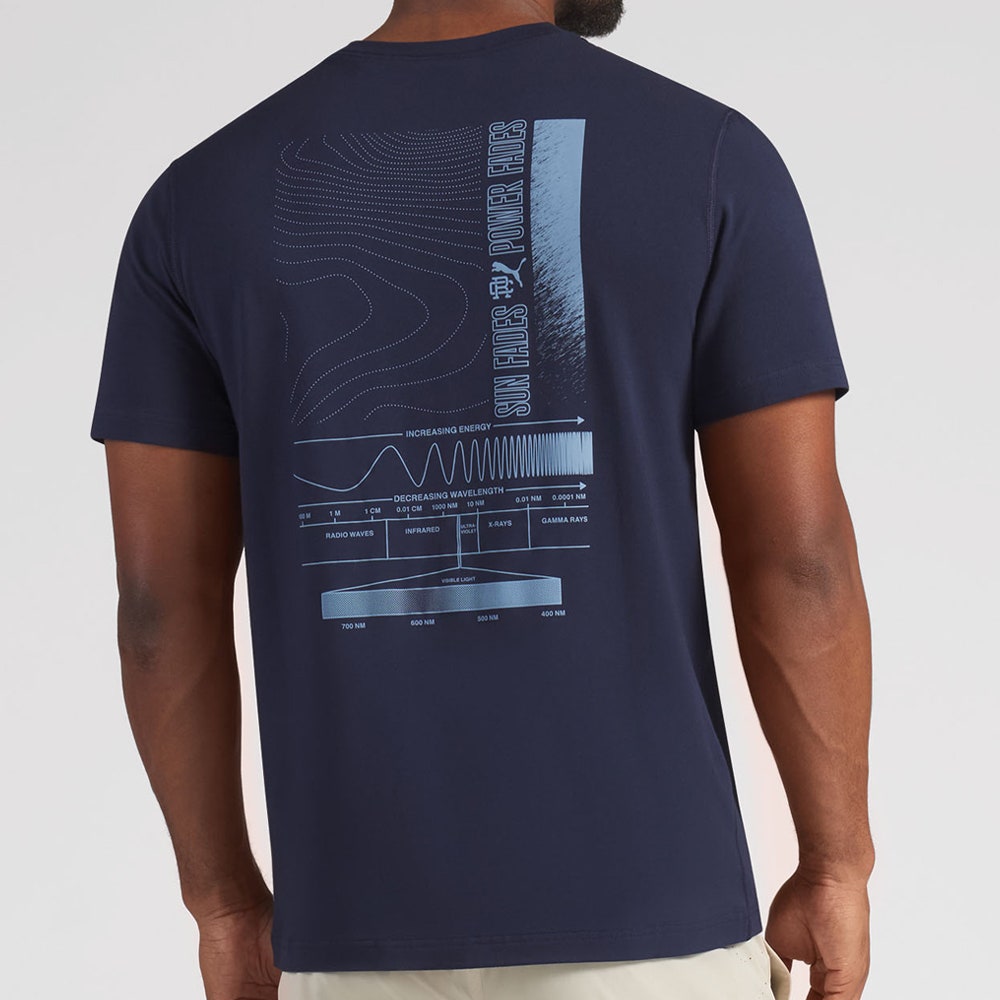 PUMA Golf T-Shirt - RC Sun Fades Tee - Deep Navy SS26