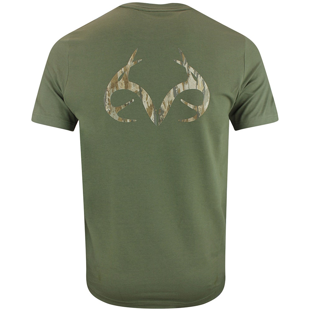 PUMA Golf T-Shirt - REALTREE Precision Tee - Dusty Olive AW26