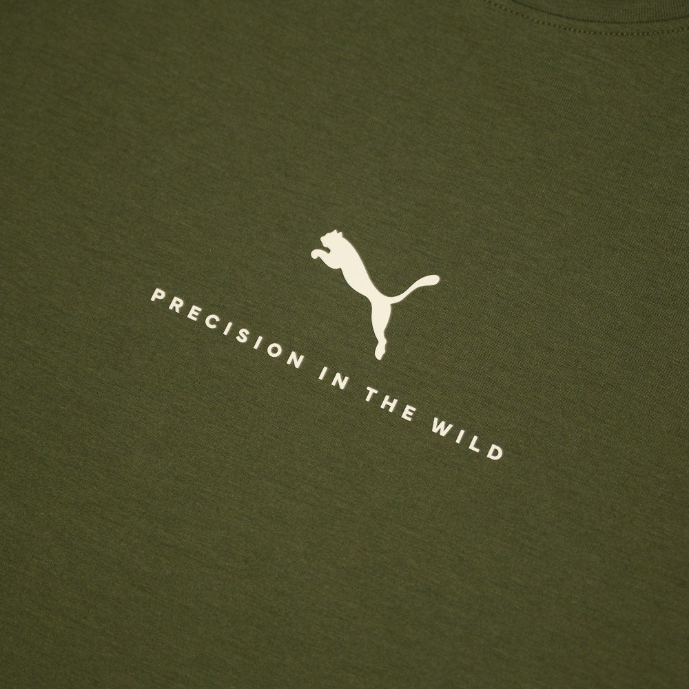 PUMA Golf T-Shirt - REALTREE Precision Tee - Dusty Olive AW26