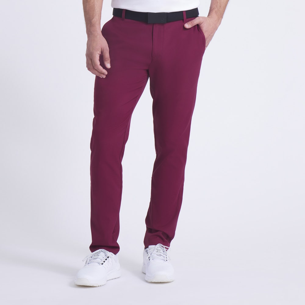 PUMA Golf Trousers - Tailored Dealer Pant - Ruby Shimmer AW25