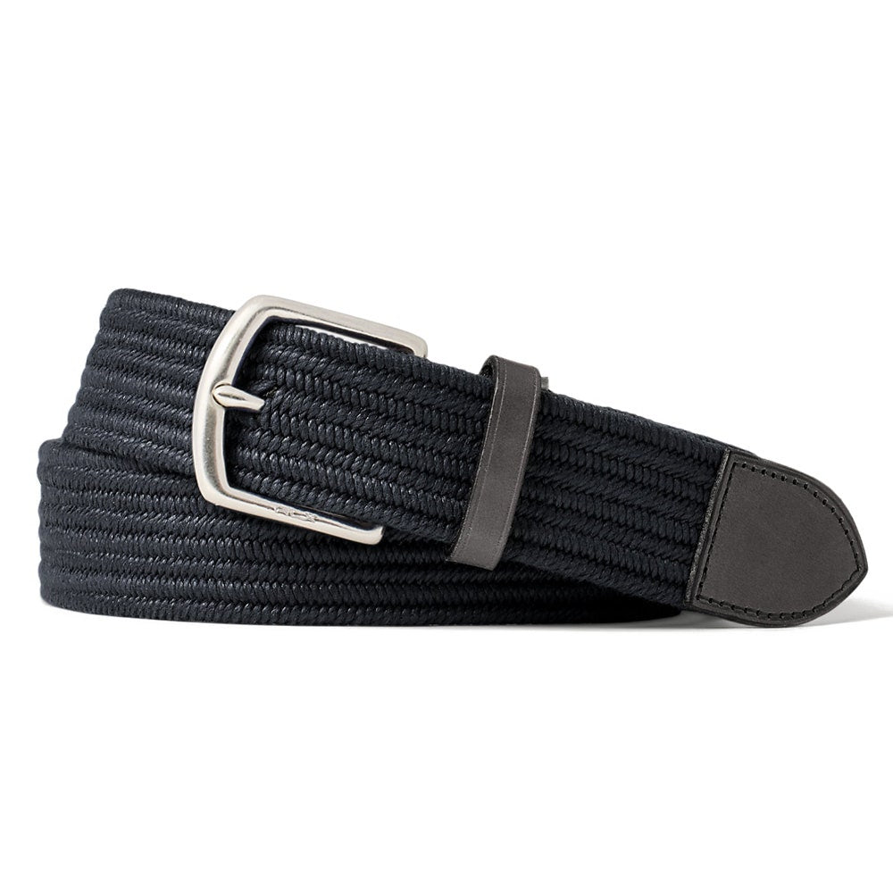 RLX Golf Belt - Braided Stretch - POLO Black SS26