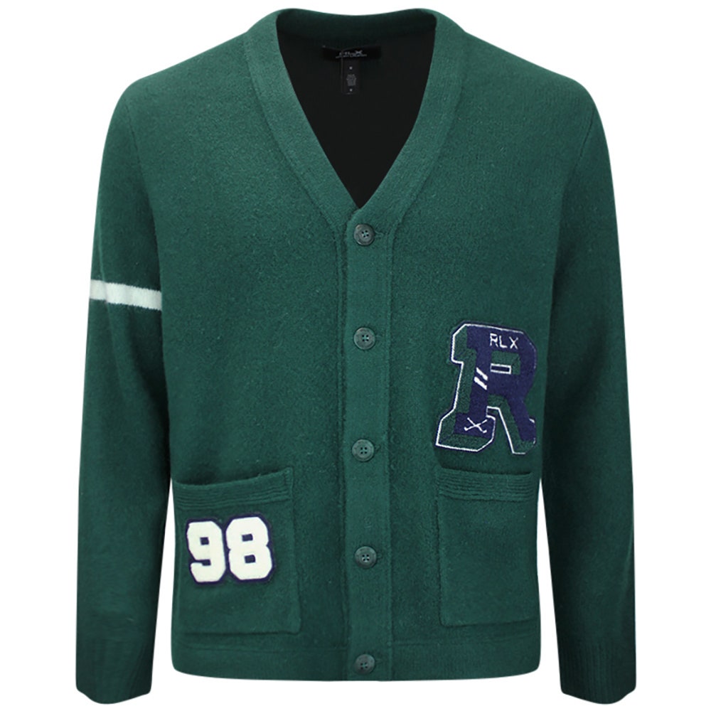 RLX Golf Cardigan - Varsity Cashmere - Green Multi AW26