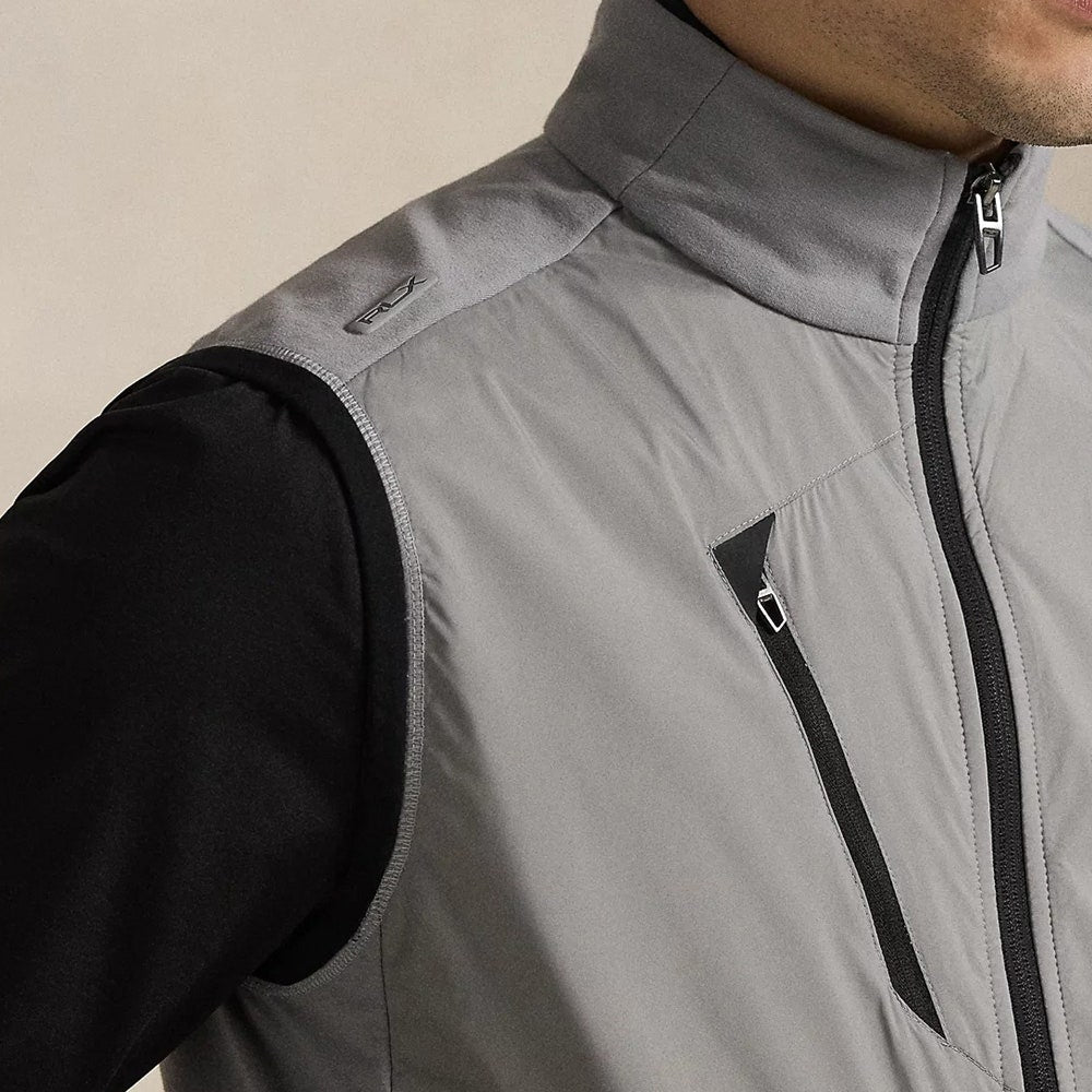 RLX Golf Gilet - RL Tour Pro Logo Tech Terry FZ - Peak Grey SS26