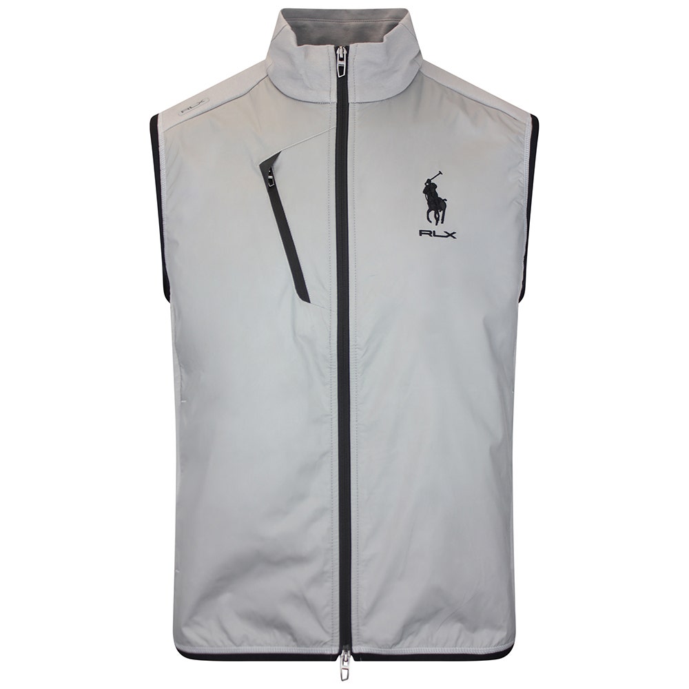 RLX Golf Gilet - RL Tour Pro Logo Tech Terry FZ - Peak Grey SS26