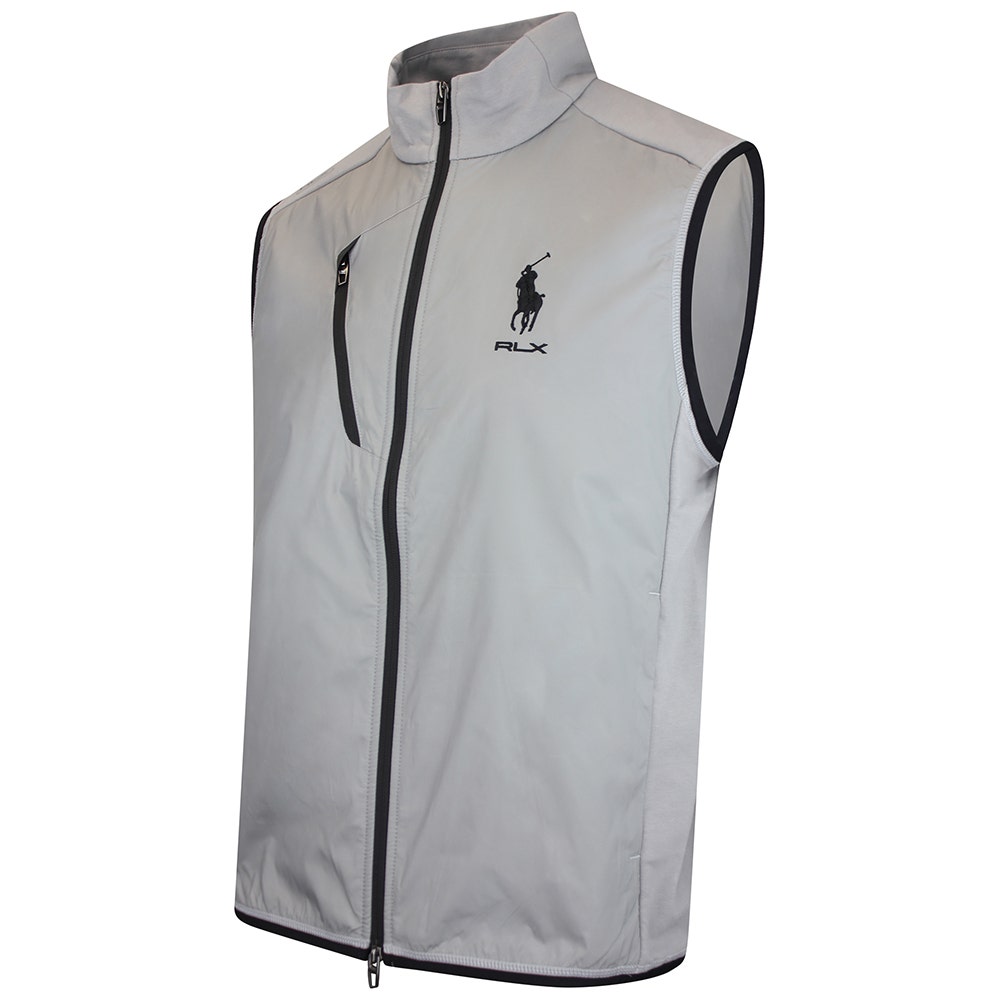 RLX Golf Gilet - RL Tour Pro Logo Tech Terry FZ - Peak Grey SS26