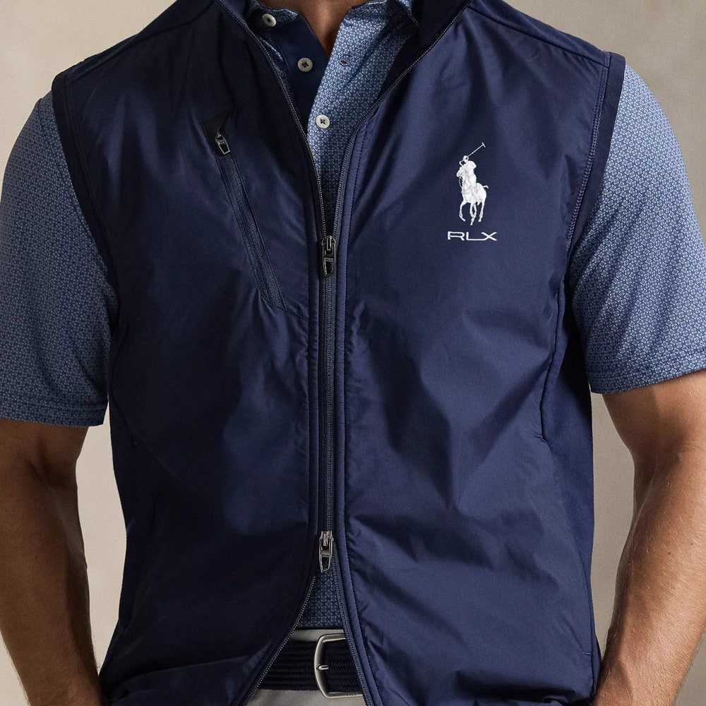 RLX Golf Gilet - RL Tour Pro Logo Tech Terry FZ - Refined Navy SS26