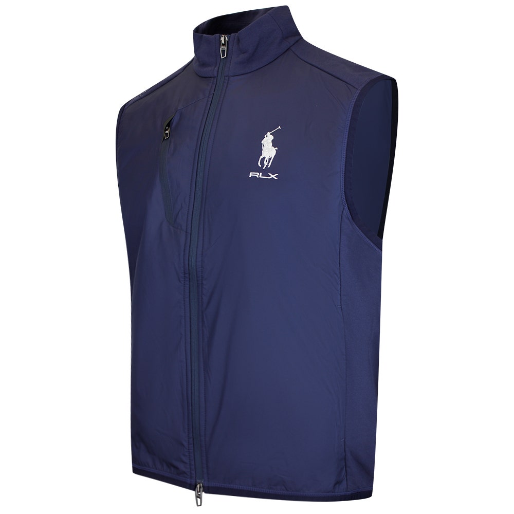 RLX Golf Gilet - RL Tour Pro Logo Tech Terry FZ - Refined Navy SS26