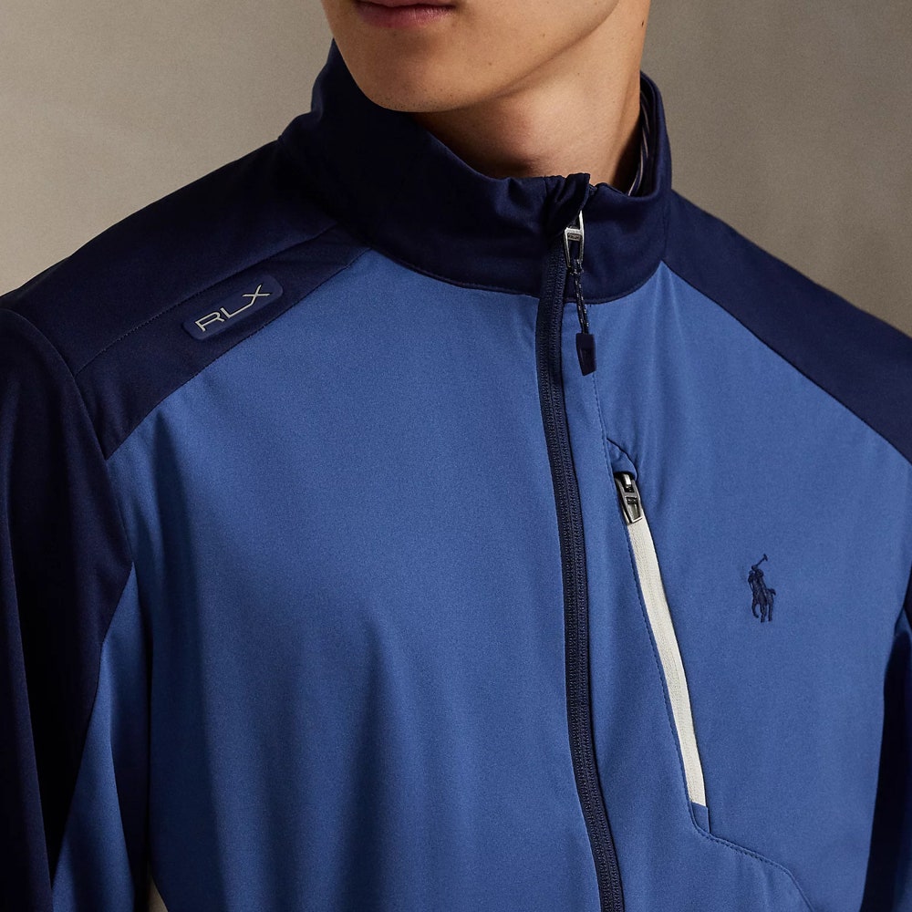 RLX Golf Jacket - 2.5 Layer Packable FZ - Old Royal Multi FA25