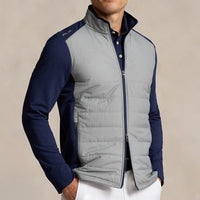 RLX Golf Jacket - Quilted Coolwool FZ - Peak Grey AW24