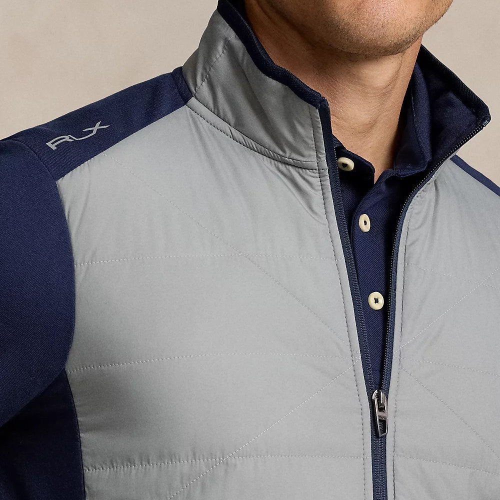 RLX Golf Jacket - Quilted Coolwool FZ - Peak Grey AW24