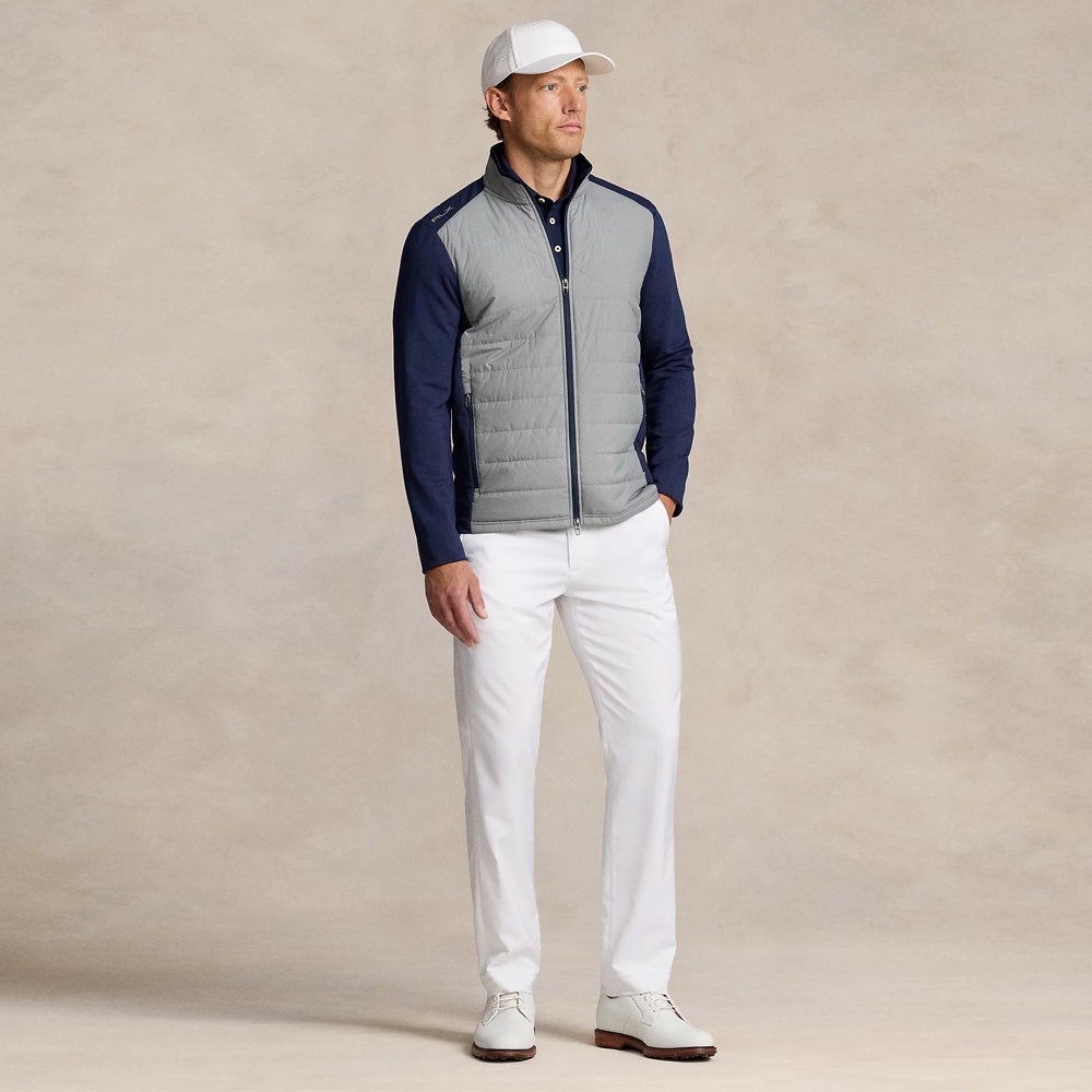 RLX Golf Jacket - Quilted Coolwool FZ - Peak Grey AW24