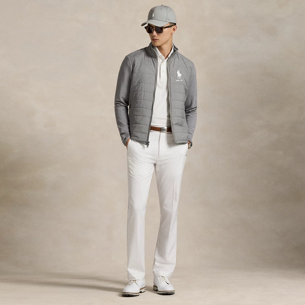 RLX Golf Jacket - RL Tour Pro Logo Coolwool FZ - Peak Grey FA25