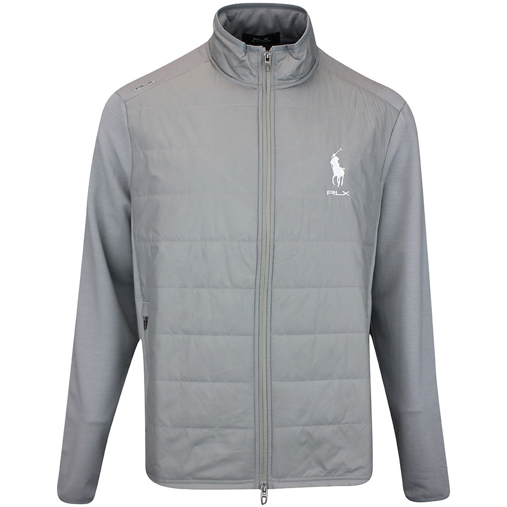 RLX Golf Jacket - RL Tour Pro Logo Coolwool FZ - Peak Grey FA25