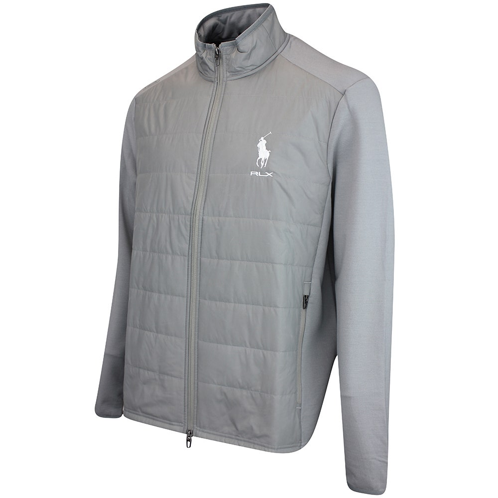 RLX Golf Jacket - RL Tour Pro Logo Coolwool FZ - Peak Grey FA25