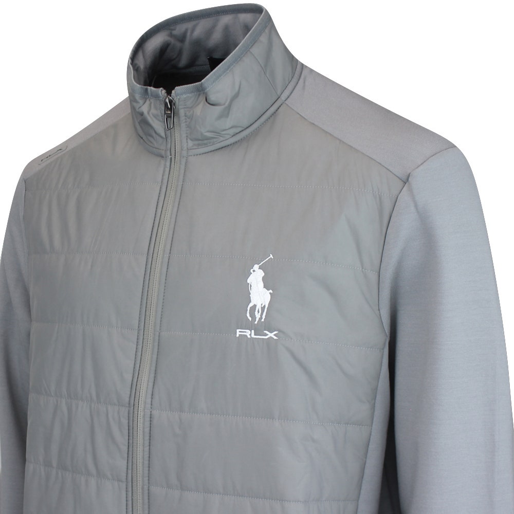 RLX Golf Jacket - RL Tour Pro Logo Coolwool FZ - Peak Grey FA25