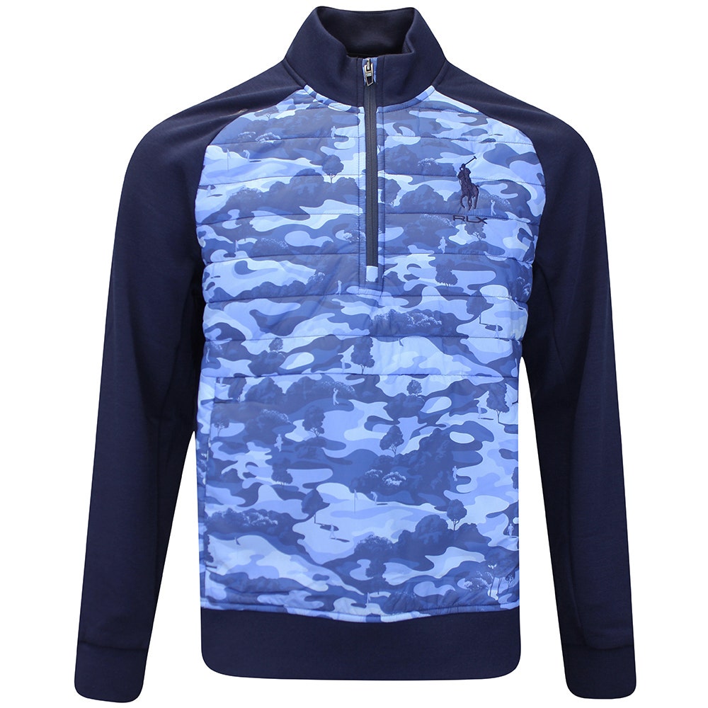 RLX Golf Jacket - RL Tour Pro Logo Quilted TechWool - Royal Camo FA25