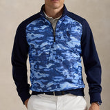 RLX Golf Jacket - RL Tour Pro Logo Quilted TechWool - Royal Camo FA25
