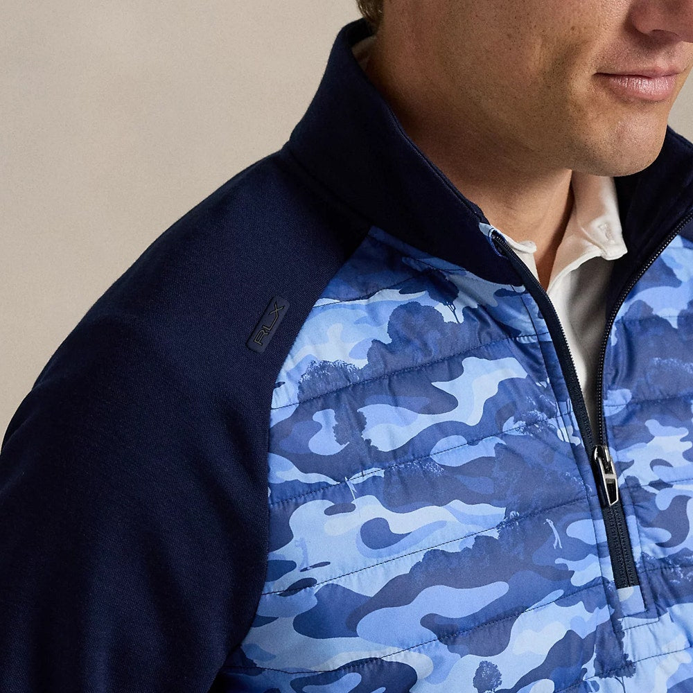 RLX Golf Jacket - RL Tour Pro Logo Quilted TechWool - Royal Camo FA25
