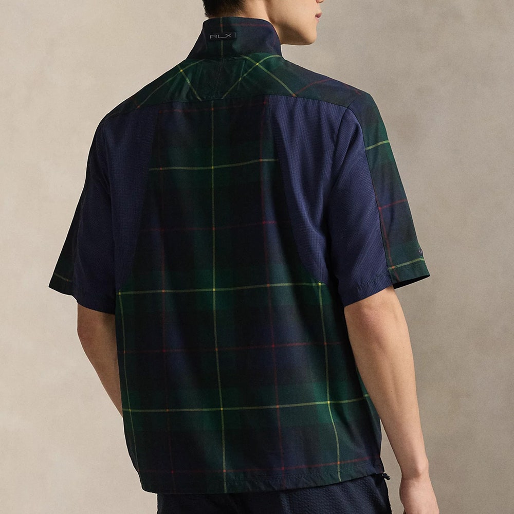 RLX Golf Jacket - Woven SS Windshirt - Tartan Print SS26