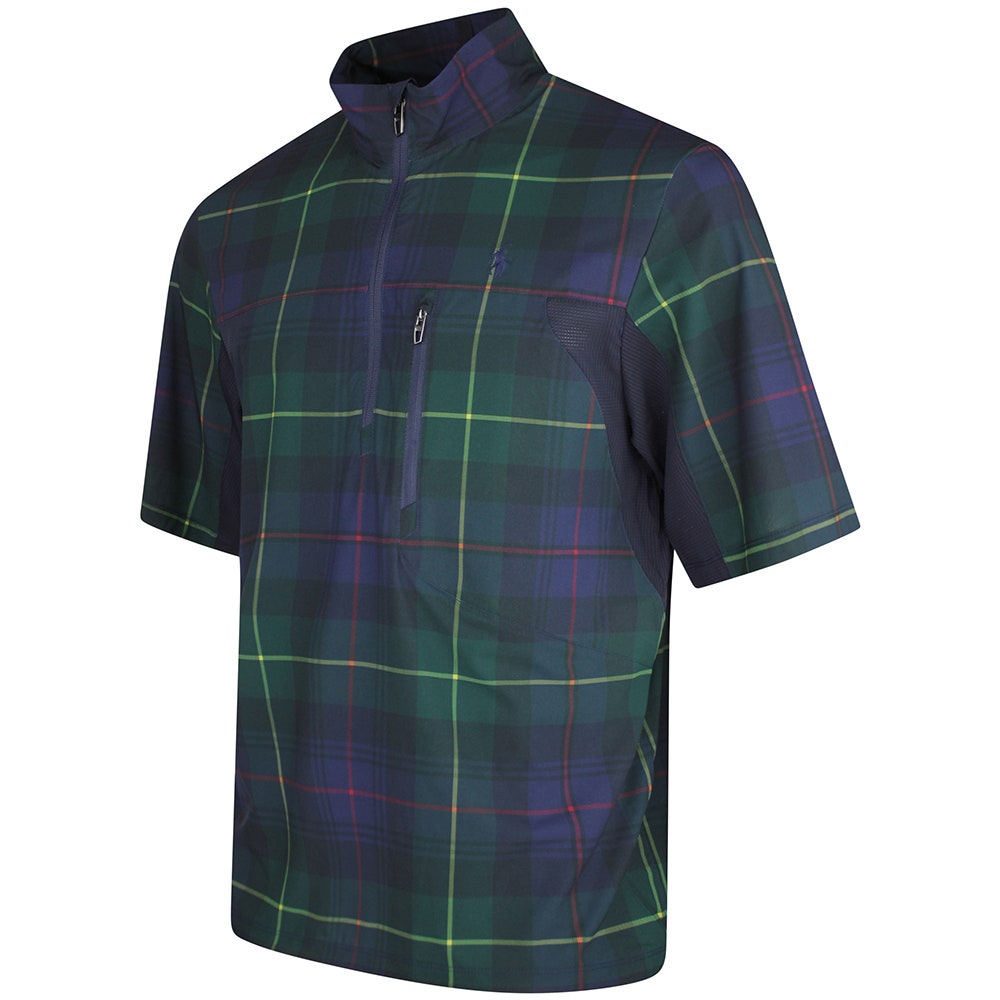 RLX Golf Jacket - Woven SS Windshirt - Tartan Print SS26