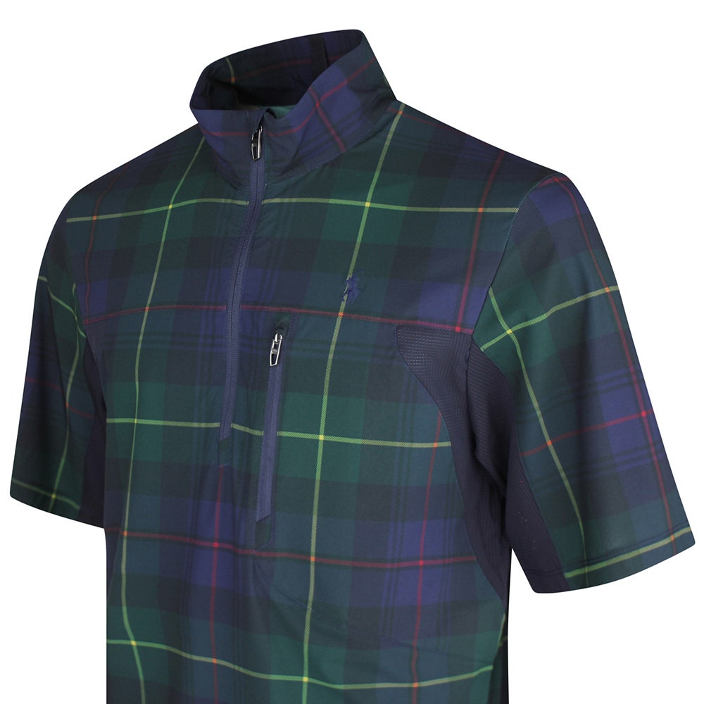 RLX Golf Jacket - Woven SS Windshirt - Tartan Print SS26