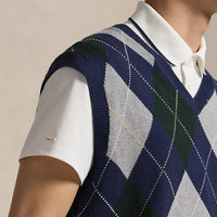 RLX Golf Jumper - CoolMax Sweater Vest - Argyle Multi SS26