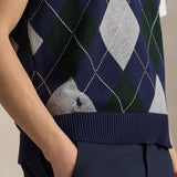 RLX Golf Jumper - CoolMax Sweater Vest - Argyle Multi SS26