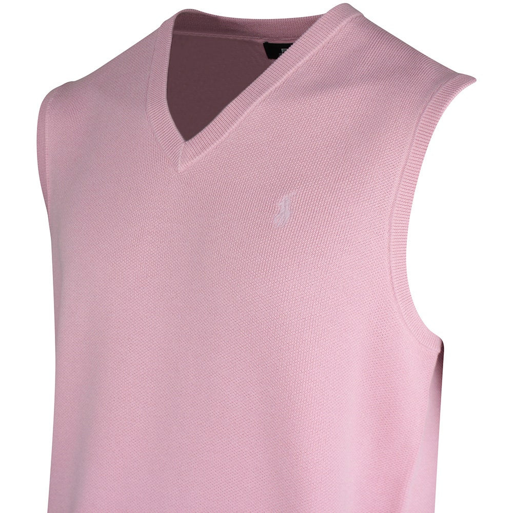 RLX Golf Jumper - CoolMax Sweater Vest - Dusty Carmel Pink SS26