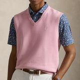 RLX Golf Jumper - CoolMax Sweater Vest - Dusty Carmel Pink SS26