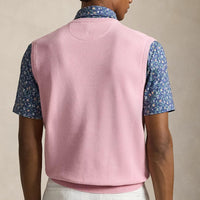 RLX Golf Jumper - CoolMax Sweater Vest - Dusty Carmel Pink SS26
