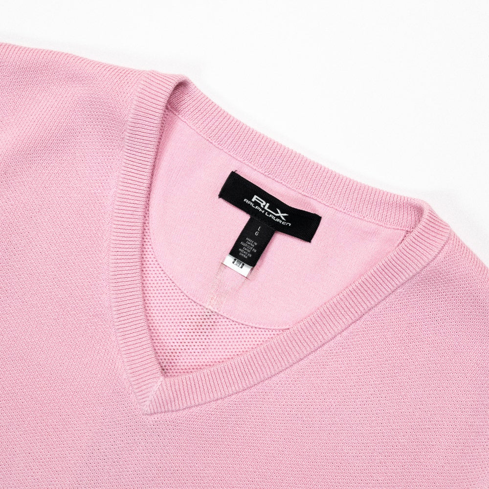RLX Golf Jumper - CoolMax Sweater Vest - Dusty Carmel Pink SS26