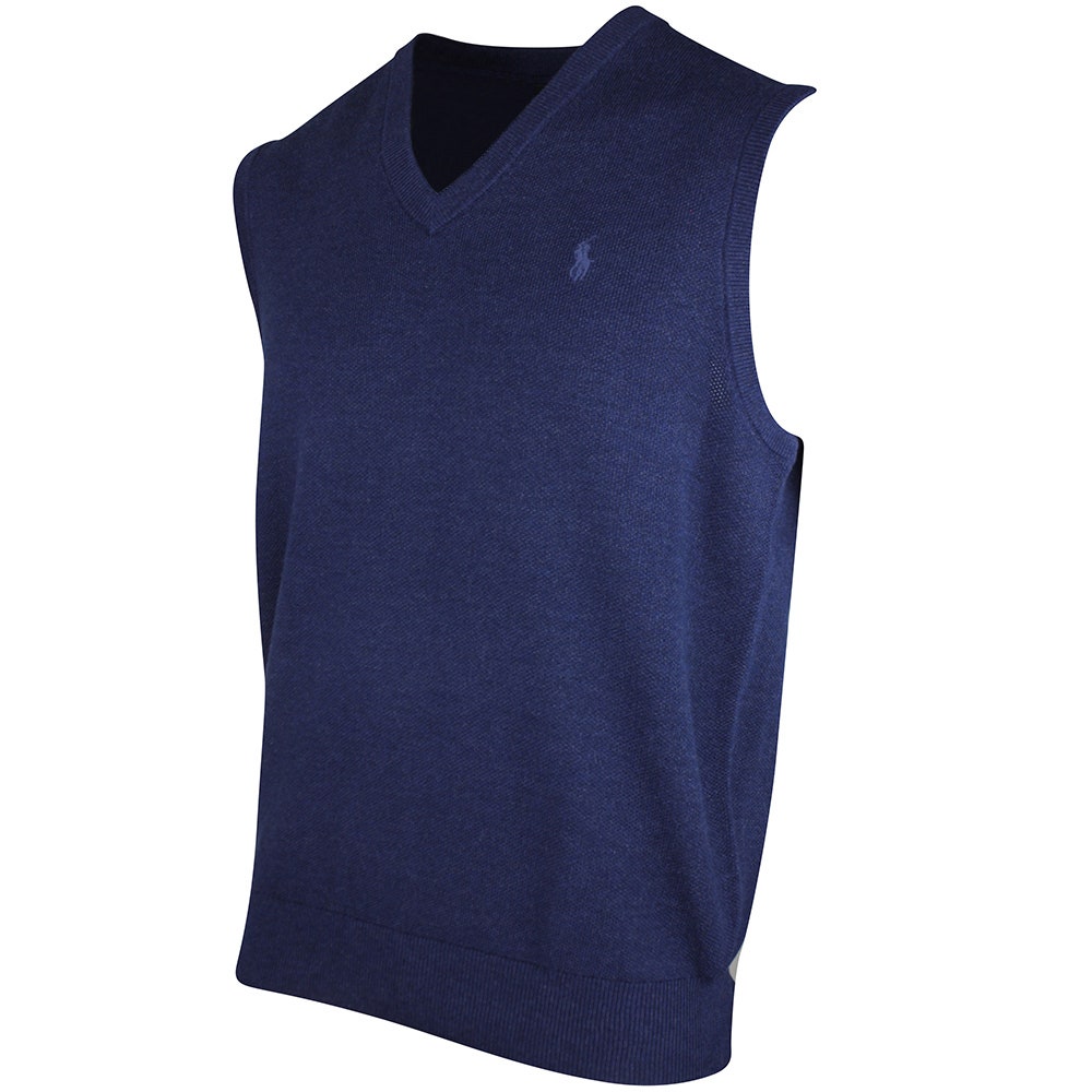 RLX Golf Jumper - CoolMax Sweater Vest - Twilight Navy Heather SS26