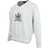 RLX Golf Jumper - Double Knit Tech V Neck - Ceramic White SS25