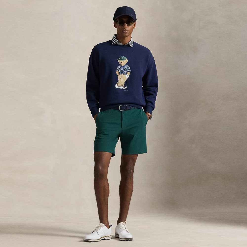 RLX Golf Jumper - Heavyweight Bear Logo CN - Refined Navy SS26