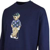 RLX Golf Jumper - Heavyweight Bear Logo CN - Refined Navy SS26